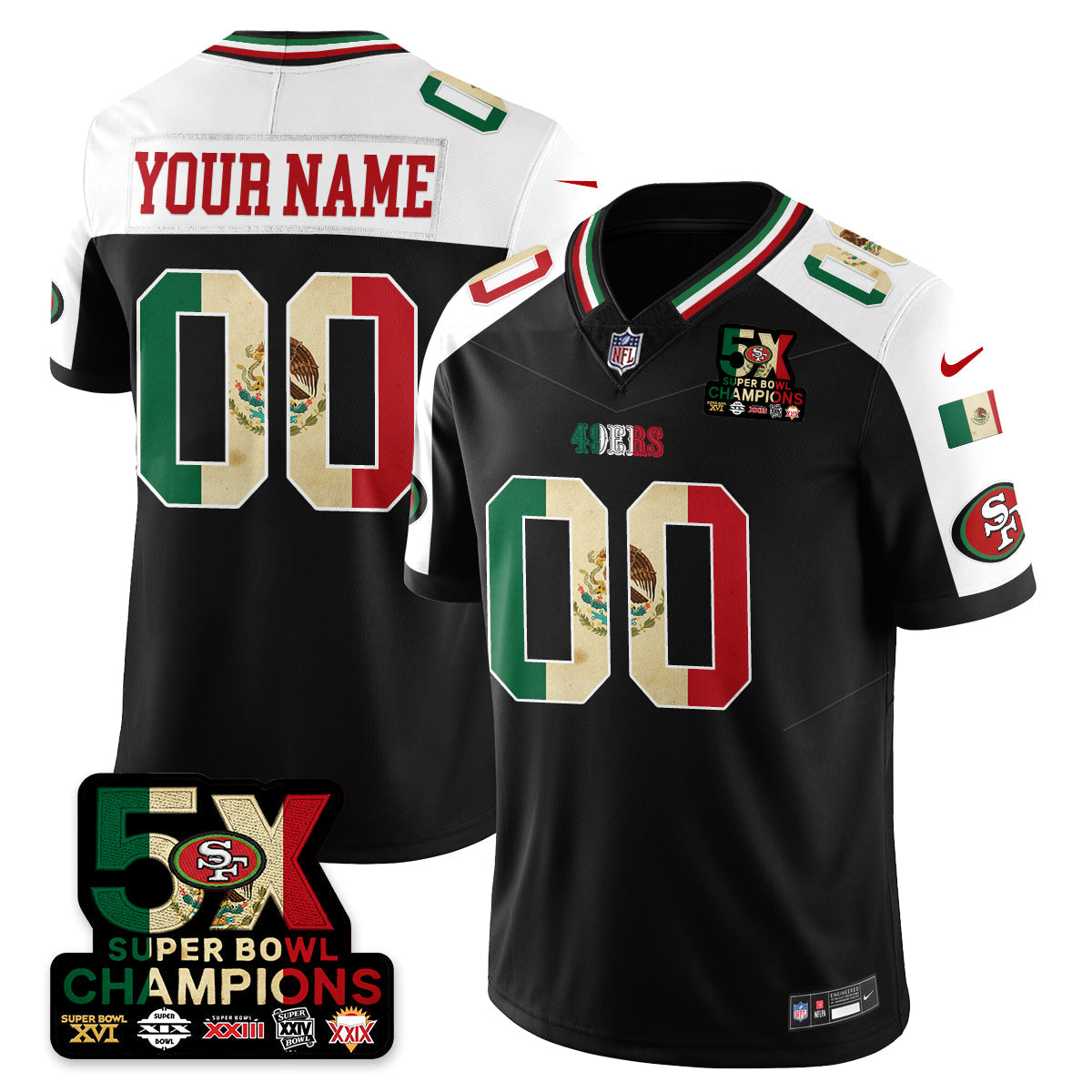 SF Mexico Vapor Limited Jersey - Stitched