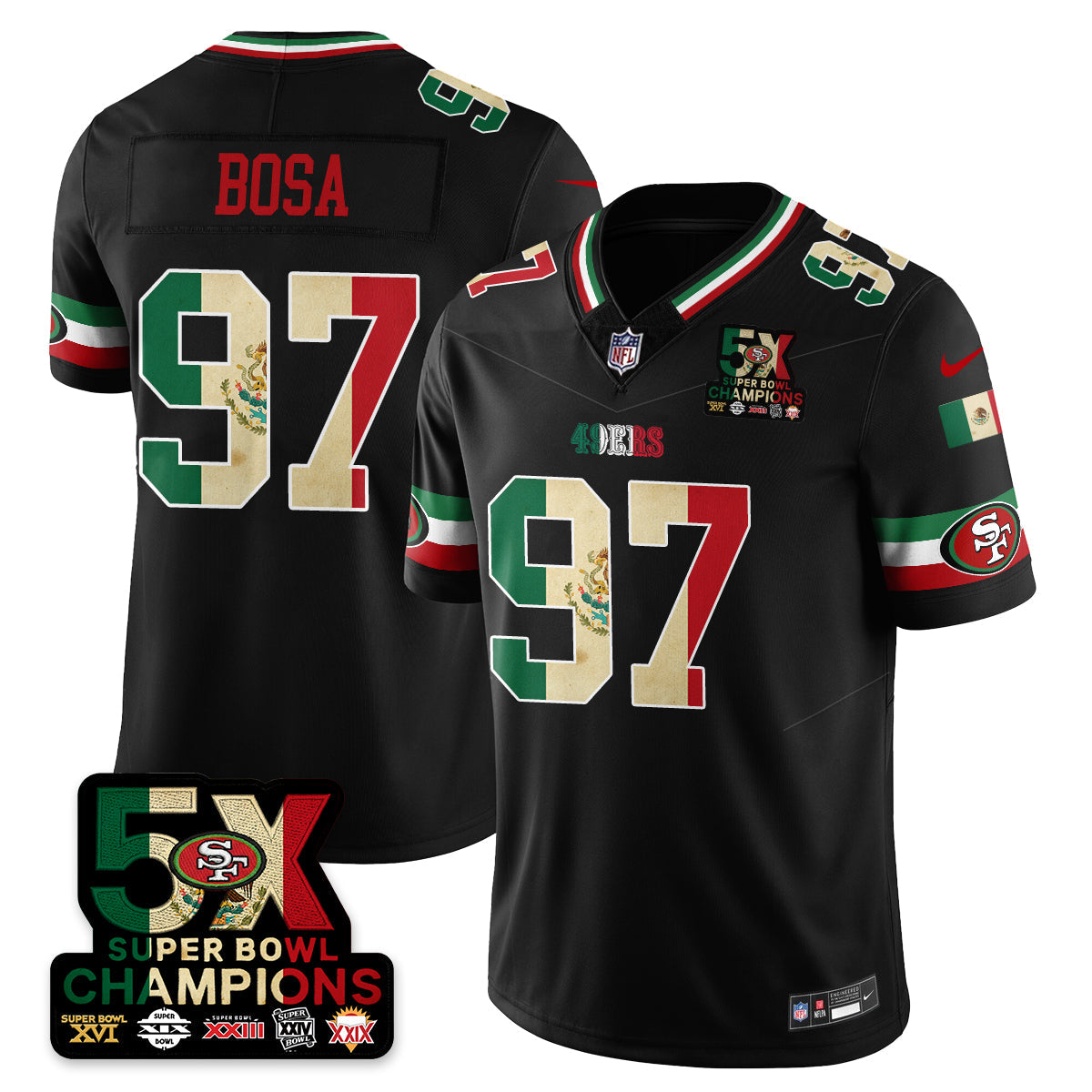 SF Mexico Vapor Limited Jersey - Stitched