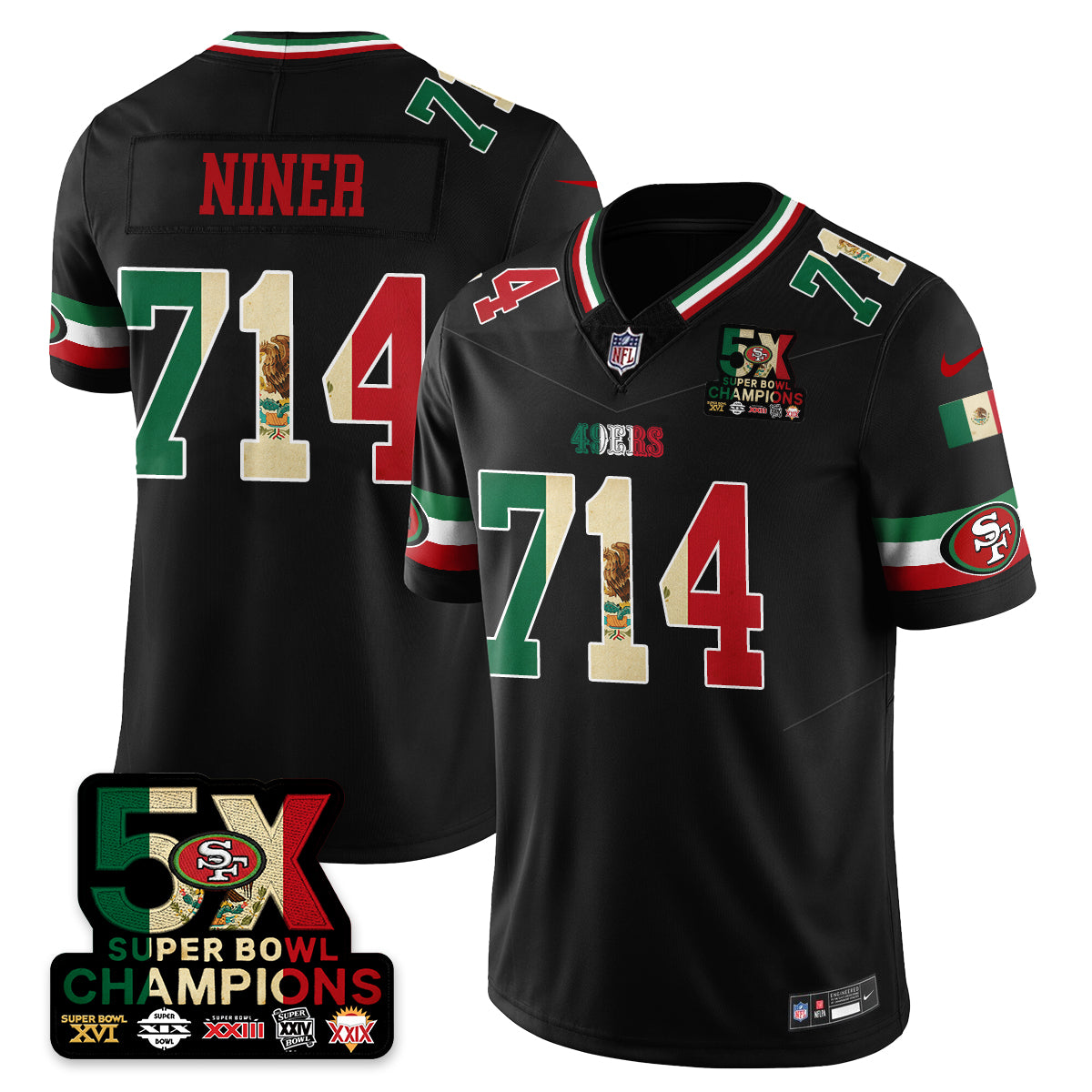 SF Mexico Vapor Limited Jersey - Stitched