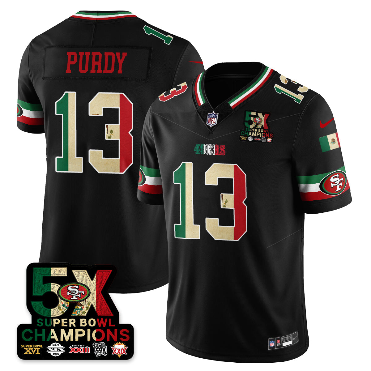 SF Mexico Vapor Limited Jersey - Stitched