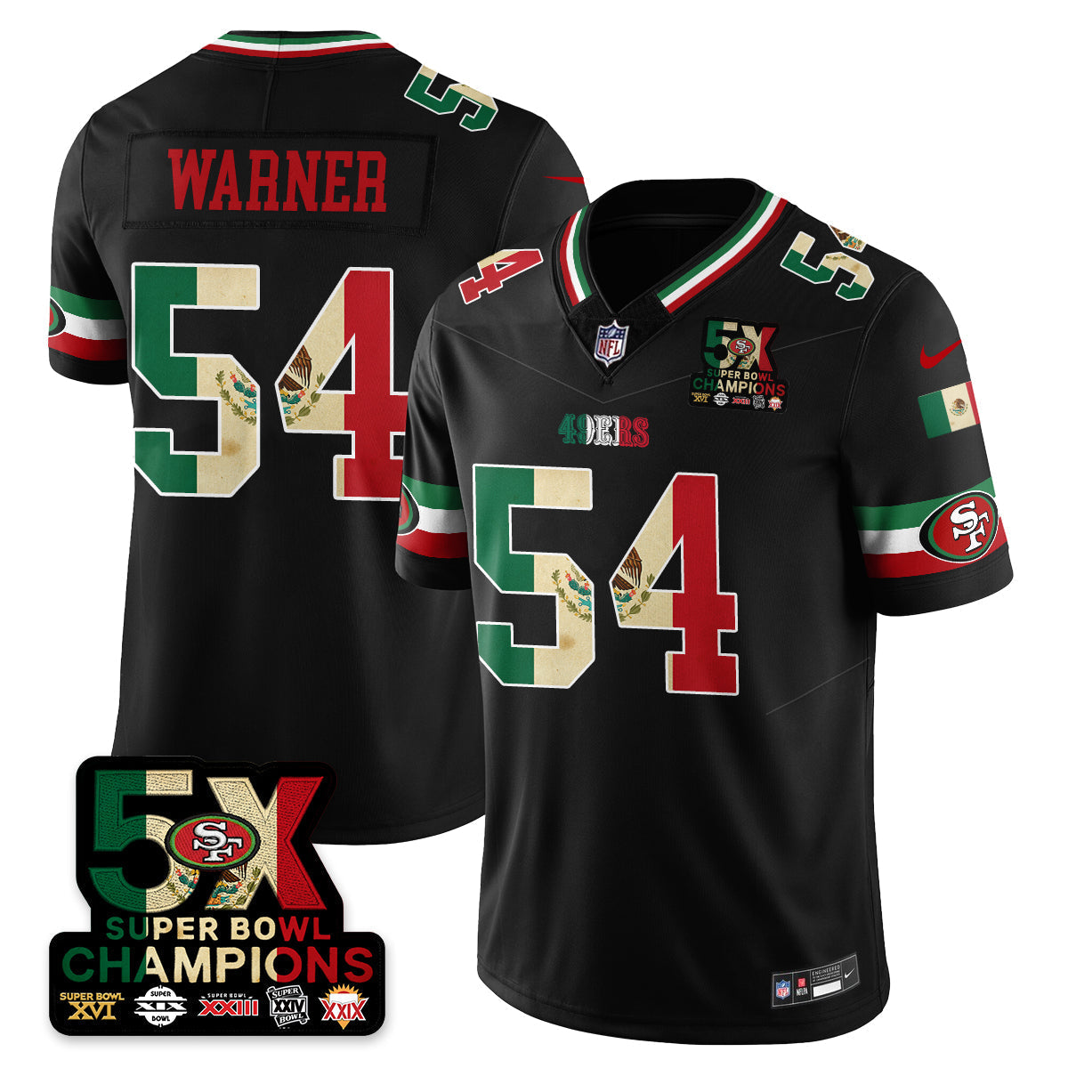 SF Mexico Vapor Limited Jersey - Stitched