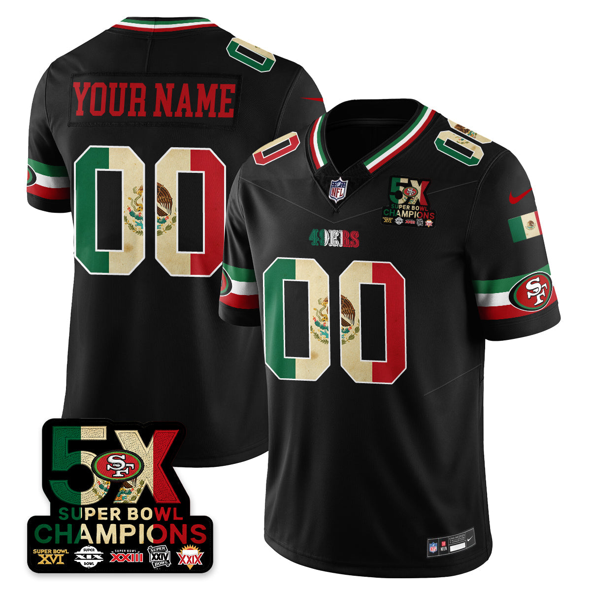 SF Mexico Vapor Limited Jersey - Stitched