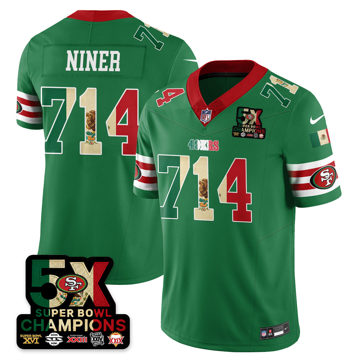 SF Mexico Vapor Limited Jersey - Stitched