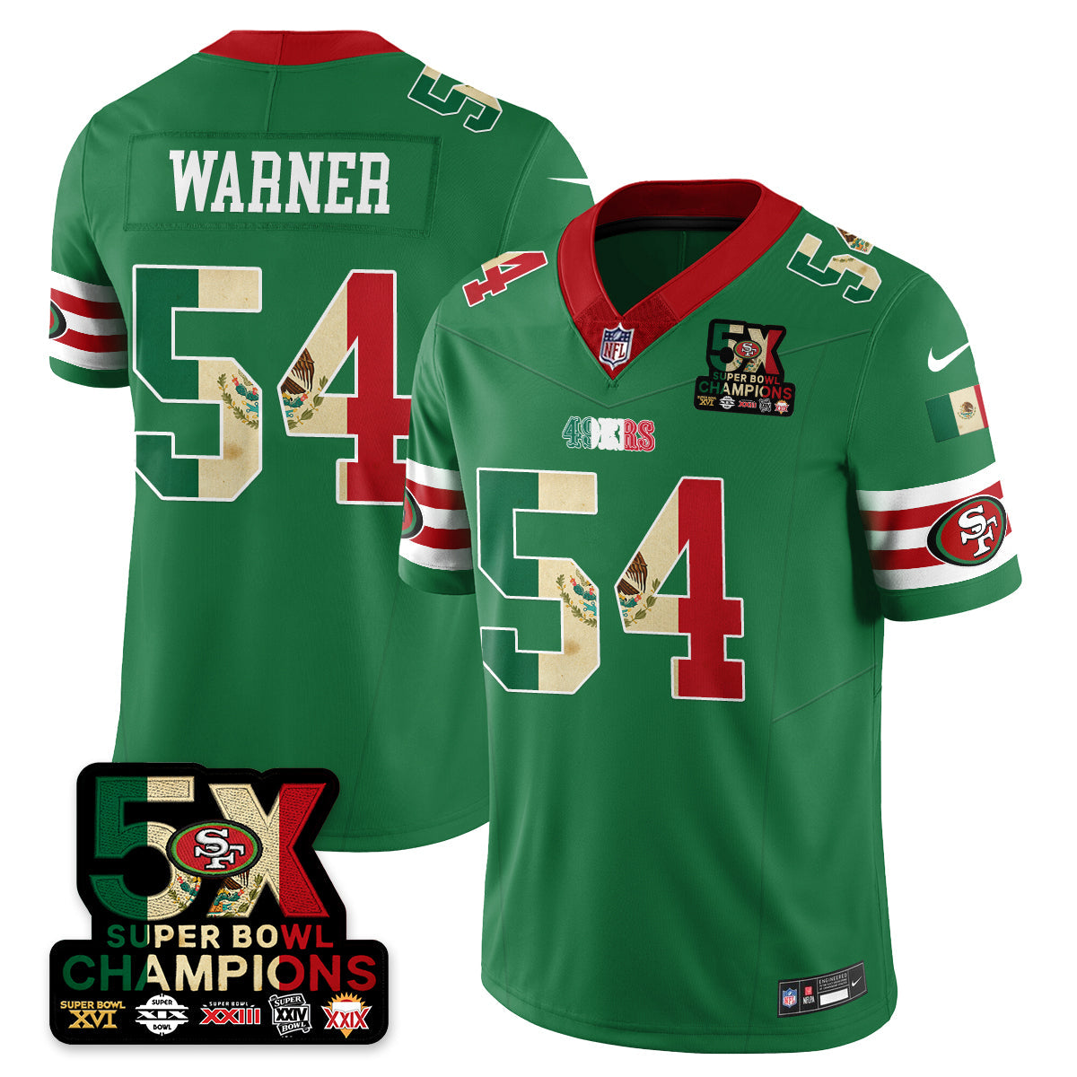 SF Mexico Vapor Limited Jersey - Stitched