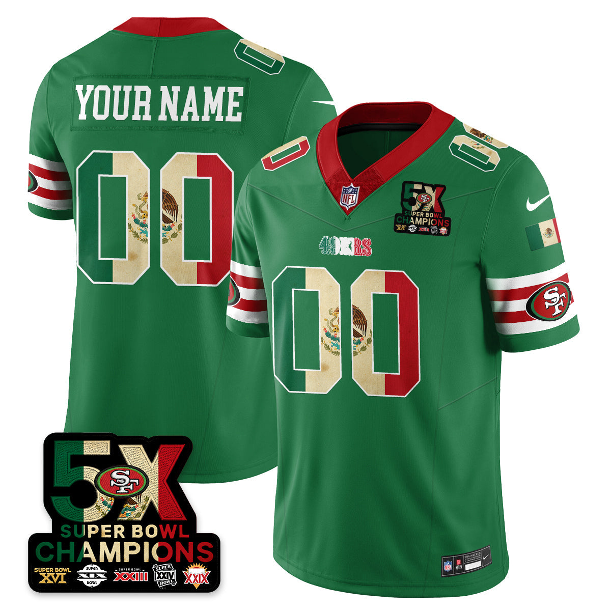 SF Mexico Vapor Limited Jersey - Stitched