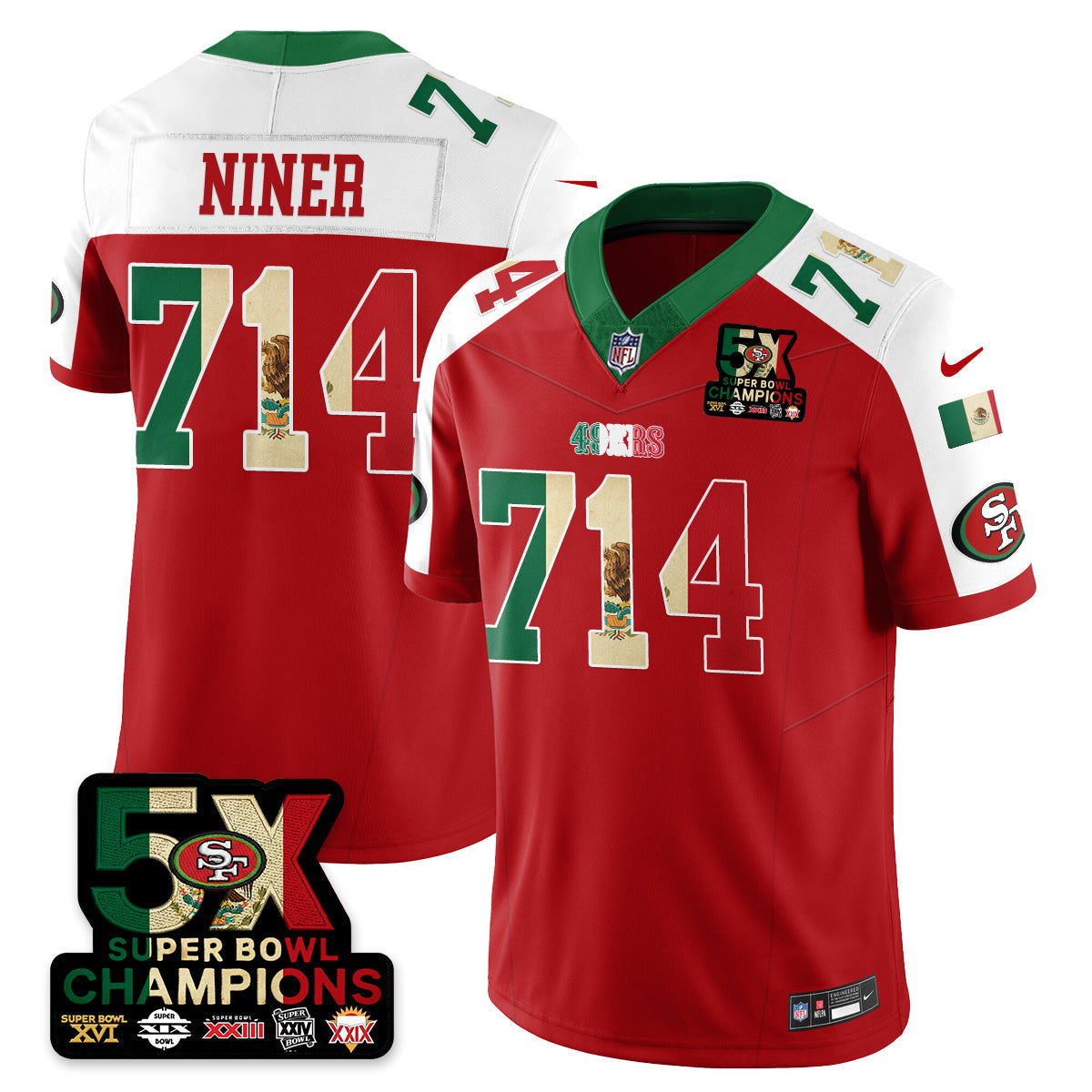 SF Mexico Vapor Limited Jersey - Stitched