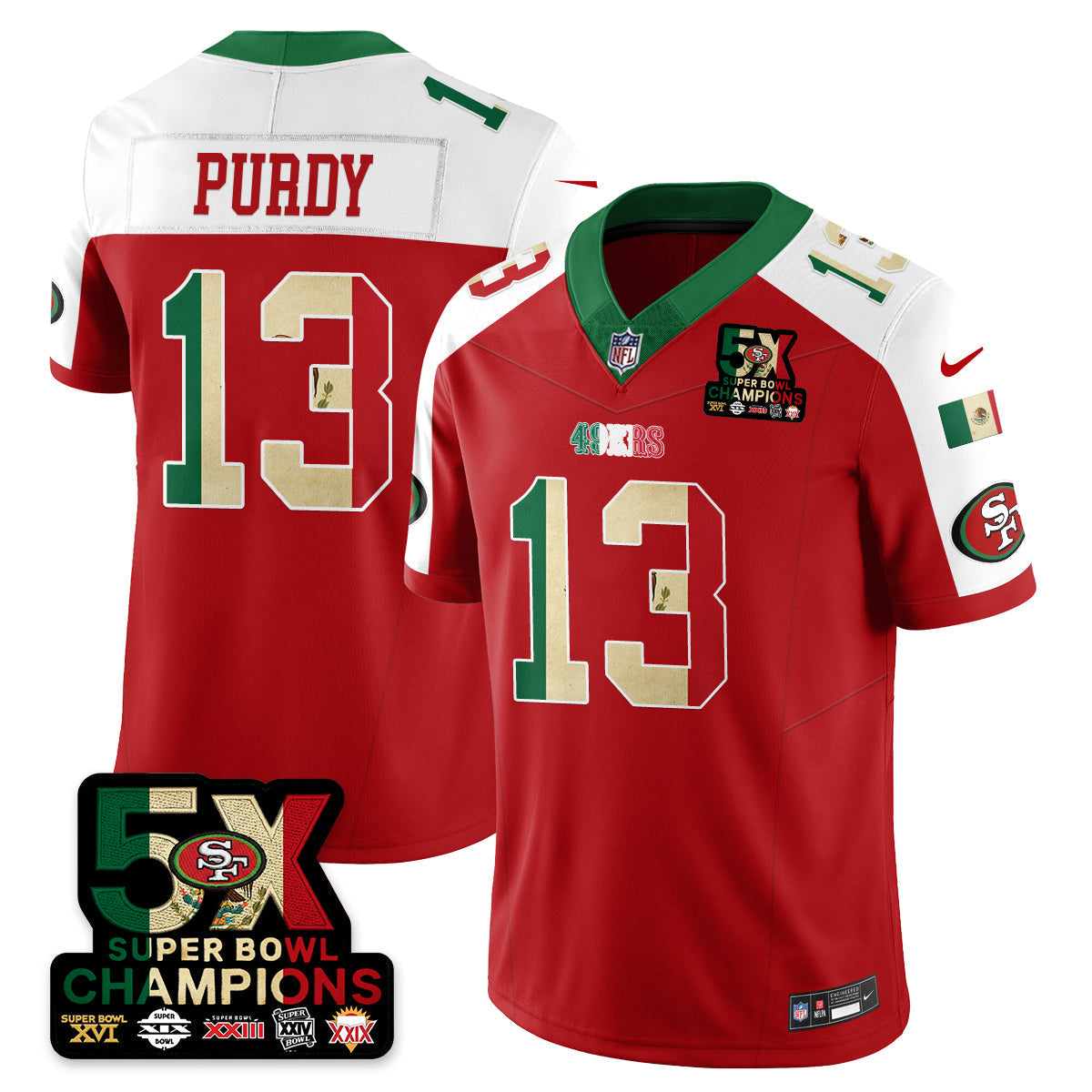 SF Mexico Vapor Limited Jersey - Stitched