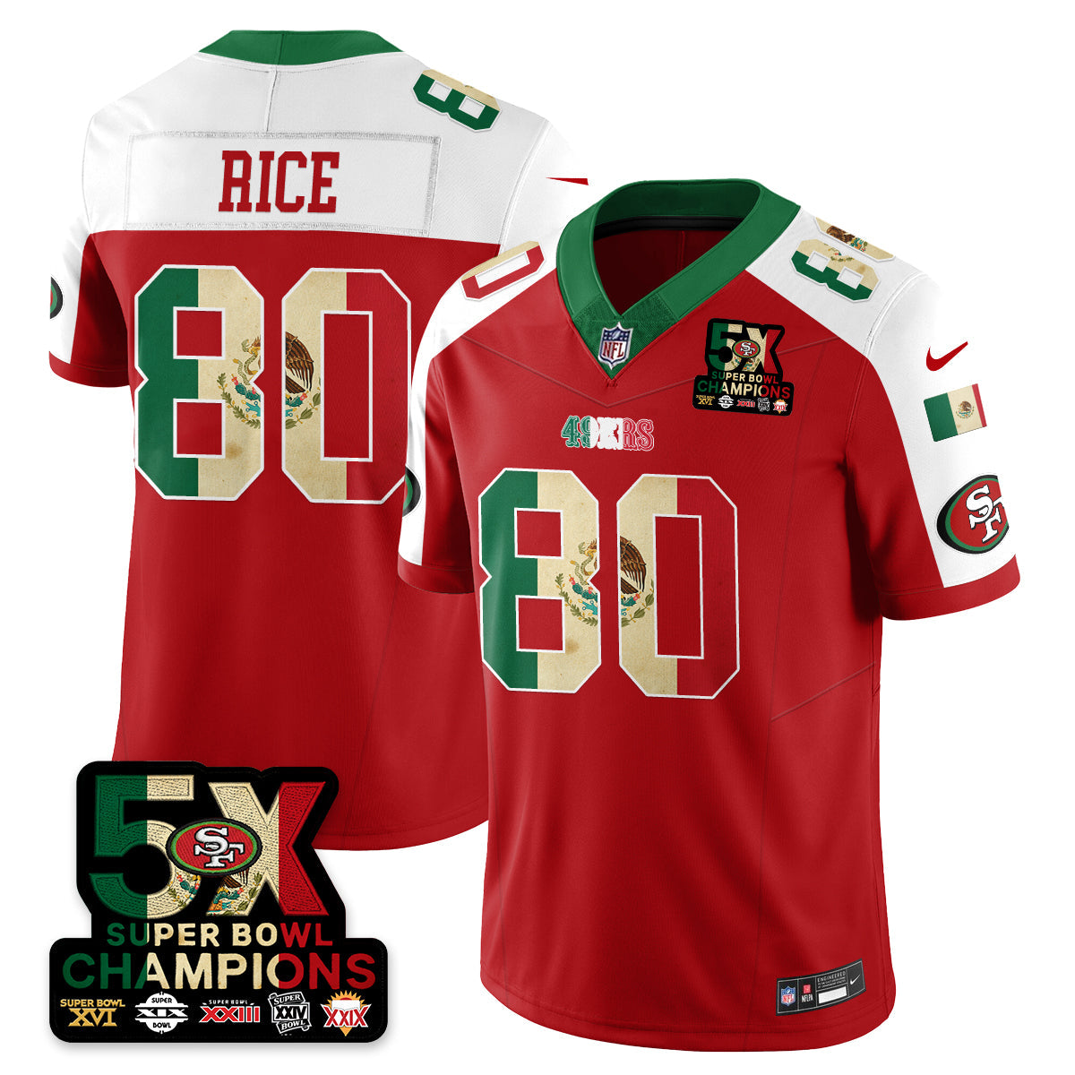 SF Mexico Vapor Limited Jersey - Stitched