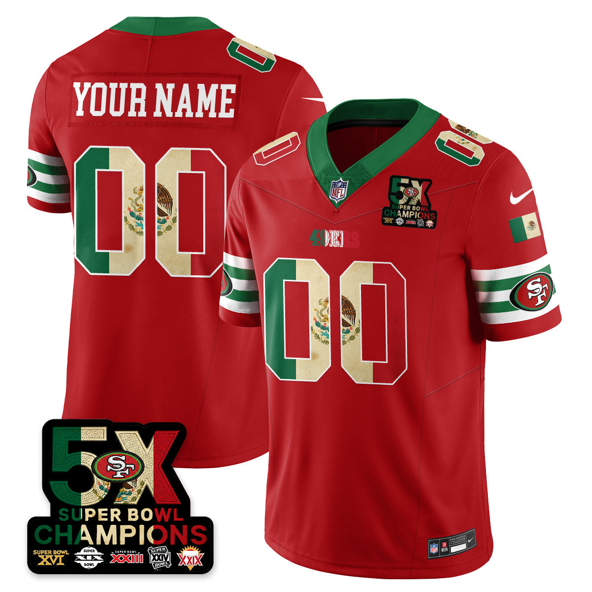 SF Mexico Vapor Limited Jersey - Stitched