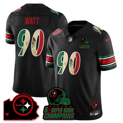 PIT 6-Time Champions Mexico Vapor Limited Jersey - Stitched