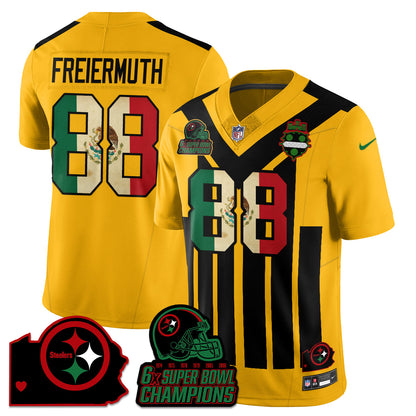 PIT 6-Time Champions Mexico Vapor Limited Jersey - Stitched