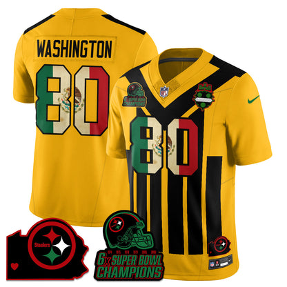 PIT 6-Time Champions Mexico Vapor Limited Jersey - Stitched
