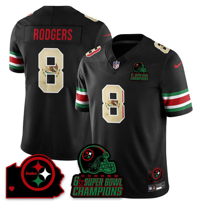 PIT 6-Time Champions Mexico Vapor Limited Jersey - Stitched