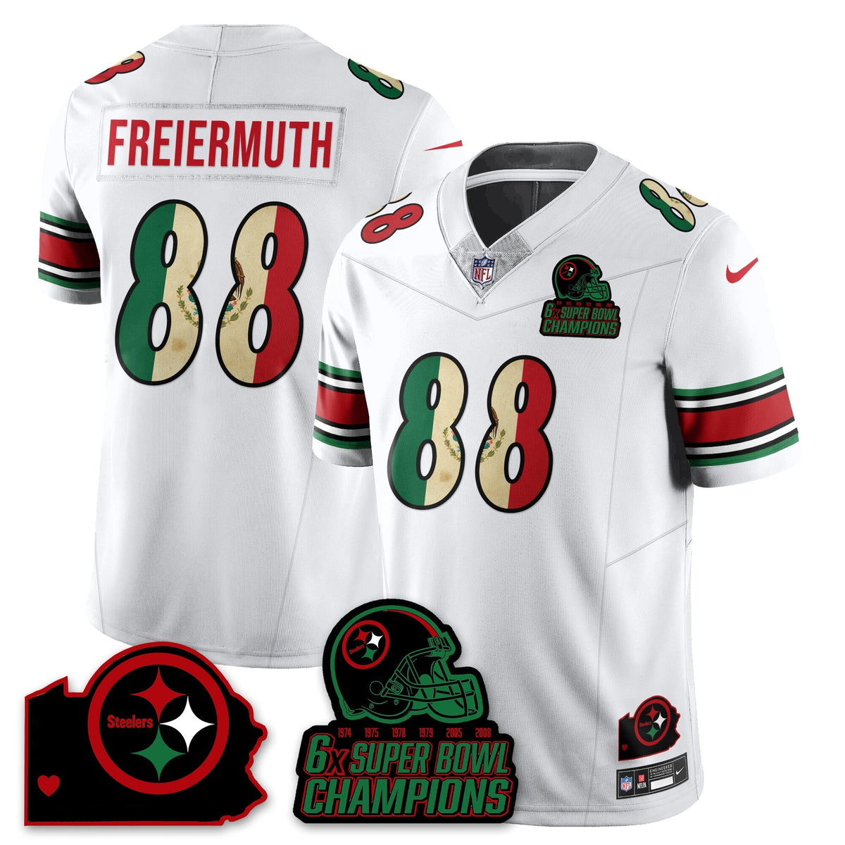 PIT 6-Time Champions Mexico Vapor Limited Jersey - Stitched