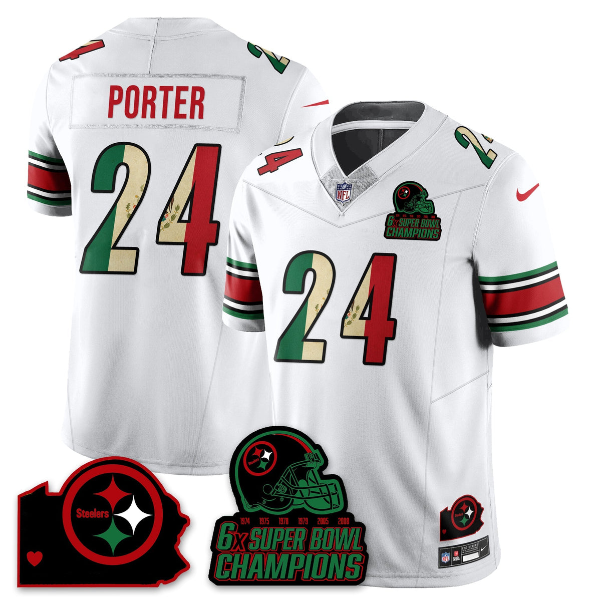 PIT 6-Time Champions Mexico Vapor Limited Jersey - Stitched