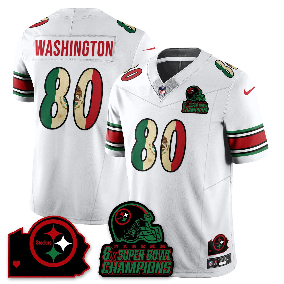 PIT 6-Time Champions Mexico Vapor Limited Jersey - Stitched