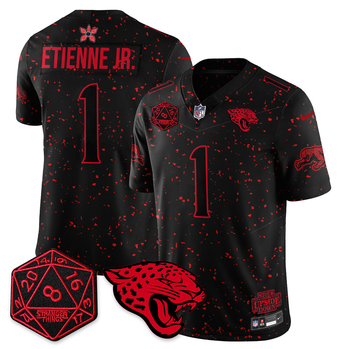 DET 'Stranger Things Edition' Vapor Limited Jersey - Stitched