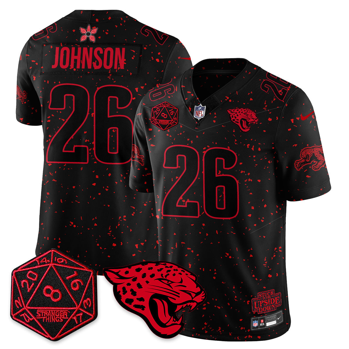 DET 'Stranger Things Edition' Vapor Limited Jersey - Stitched
