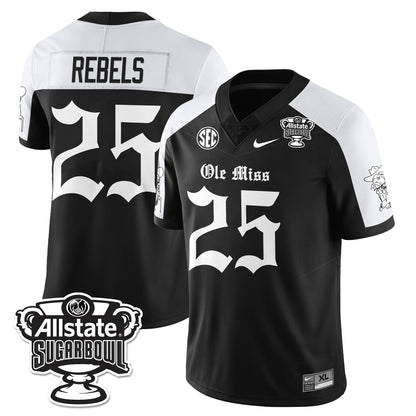 OMR 2025 Sugar Bowl Gothic Vapor Limited Football Jersey - Stitched