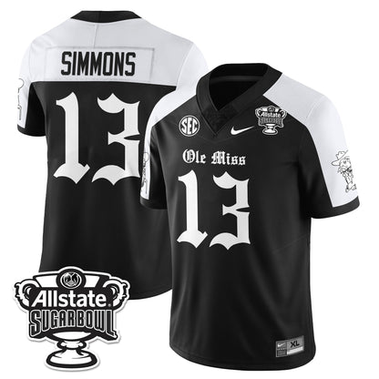 OMR 2025 Sugar Bowl Gothic Vapor Limited Football Jersey - Stitched