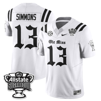 OMR 2025 Sugar Bowl Gothic Vapor Limited Football Jersey - Stitched