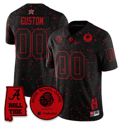 Custom BAMA Stranger Things Rose Bowl Vapor Limited Football Jersey - Stitched