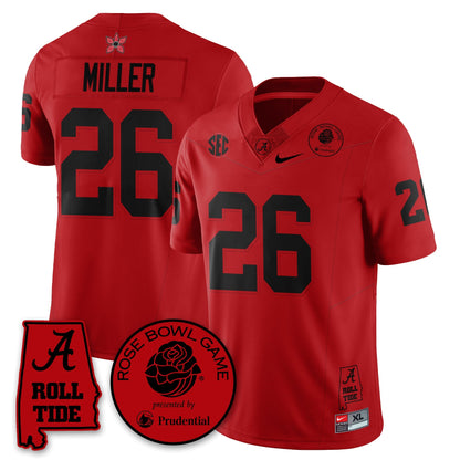 BAMA Stranger Things Rose Bowl Vapor Limited Football Jersey - Stitched
