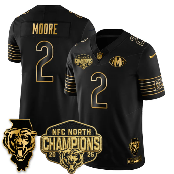 CHI 2025 NFC North Champions Patch Jersey V2 - Stitched