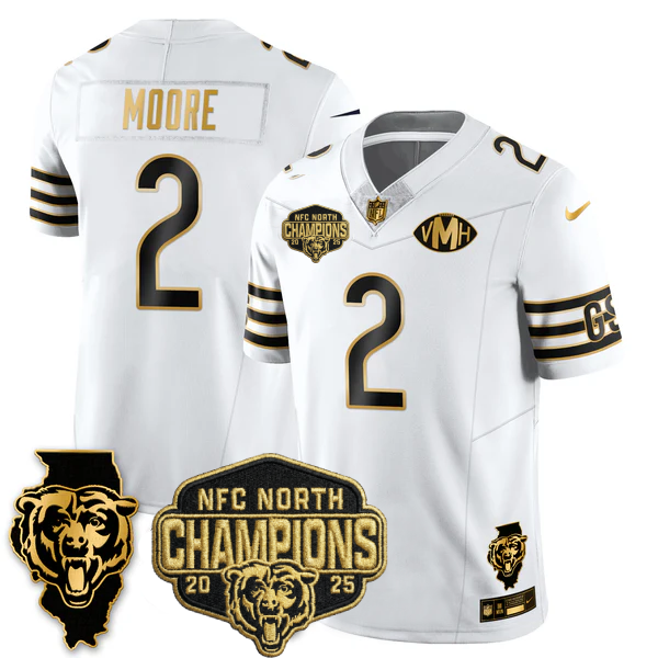 CHI 2025 NFC North Champions Patch Jersey V2 - Stitched