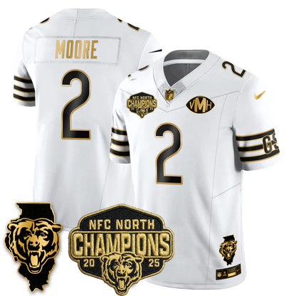 CHI 2025 NFC North Champions Patch Jersey V2 - Stitched