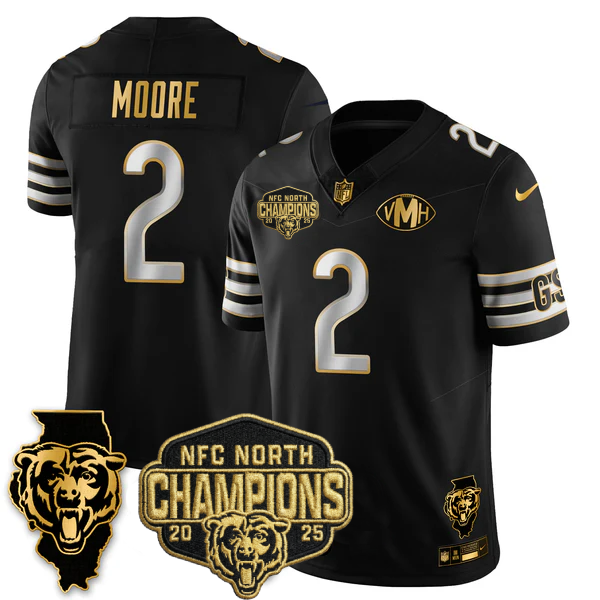 CHI 2025 NFC North Champions Patch Jersey V2 - Stitched