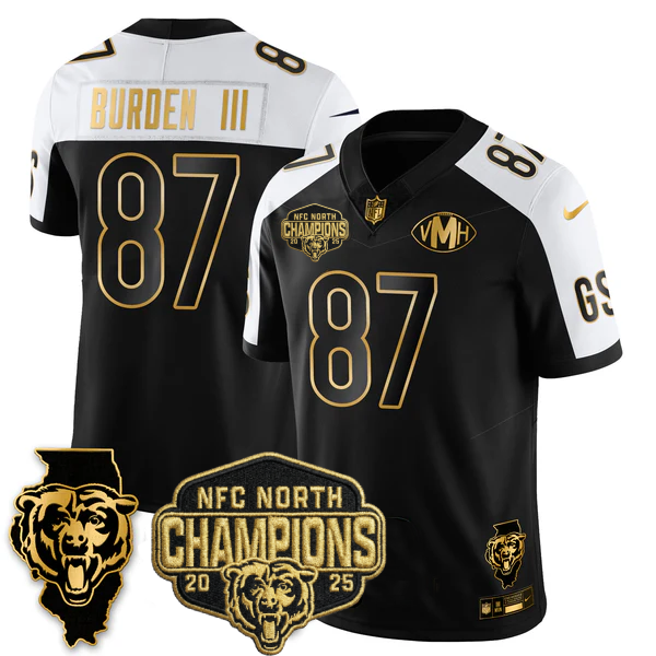 CHI 2025 NFC North Champions Patch Jersey V2 - Stitched