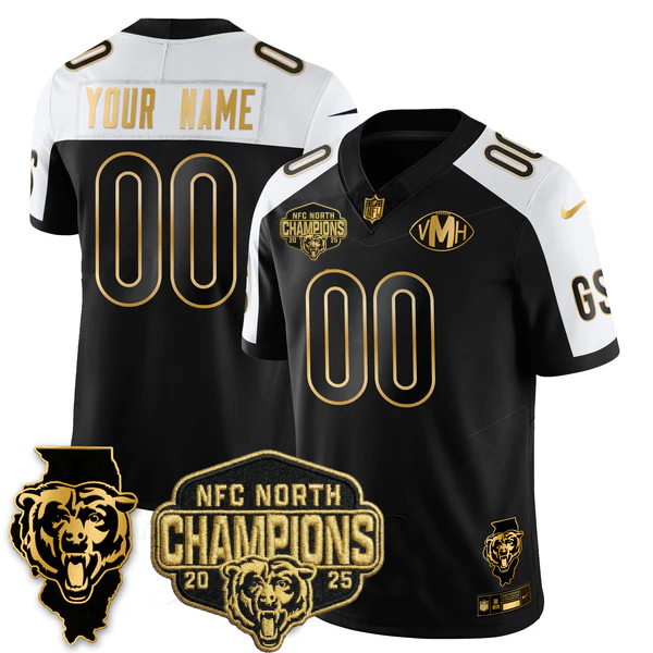 CHI 2025 NFC North Champions Patch Jersey V2 - Stitched