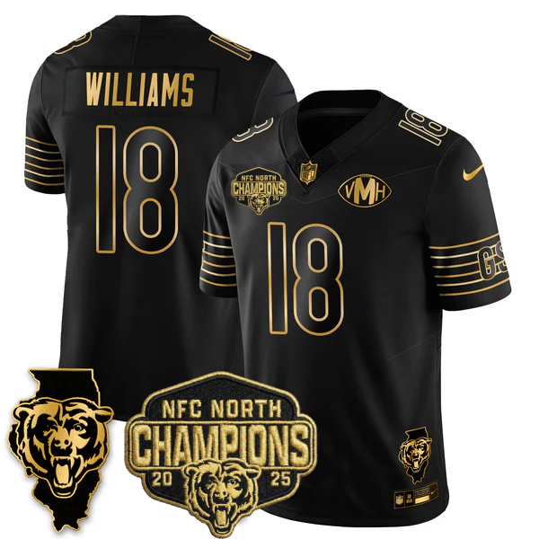CHI 2025 NFC North Champions Patch Jersey V2 - Stitched