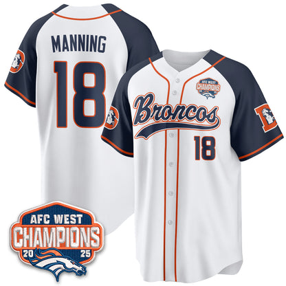 DEN AFC West Division Champions Vapor Limited Baseball Jersey - Stitched