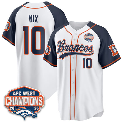DEN AFC West Division Champions Vapor Limited Baseball Jersey - Stitched
