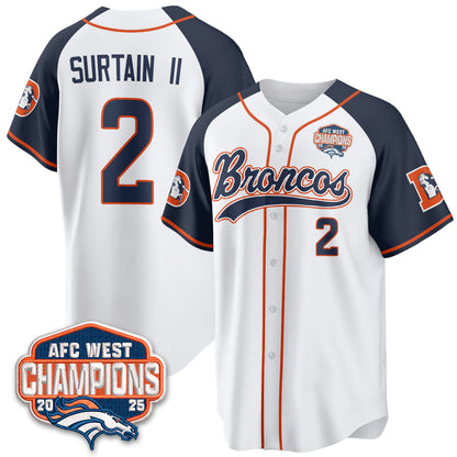 DEN AFC West Division Champions Vapor Limited Baseball Jersey - Stitched