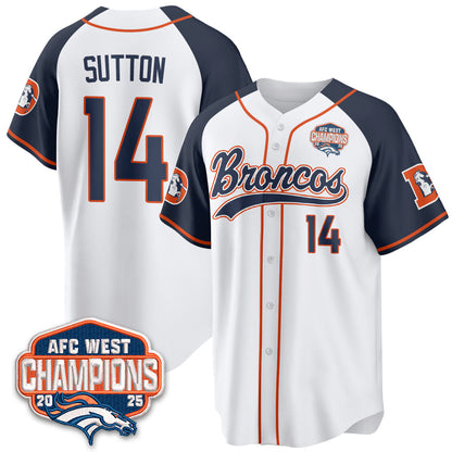 DEN AFC West Division Champions Vapor Limited Baseball Jersey - Stitched