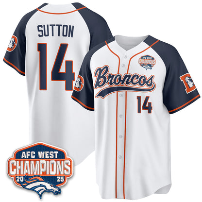DEN AFC West Division Champions Vapor Limited Baseball Jersey - Stitched