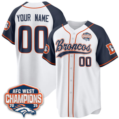DEN AFC West Division Champions Vapor Limited Baseball Jersey - Stitched