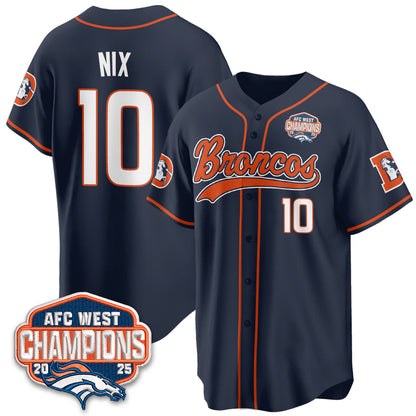 DEN AFC West Division Champions Vapor Limited Baseball Jersey - Stitched