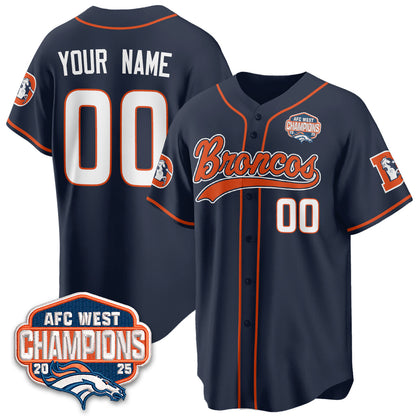 DEN AFC West Division Champions Vapor Limited Baseball Jersey - Stitched