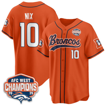 DEN AFC West Division Champions Vapor Limited Baseball Jersey - Stitched