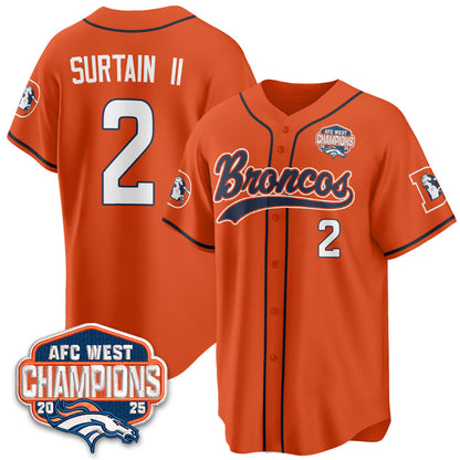 DEN AFC West Division Champions Vapor Limited Baseball Jersey - Stitched