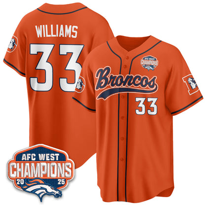 DEN AFC West Division Champions Vapor Limited Baseball Jersey - Stitched