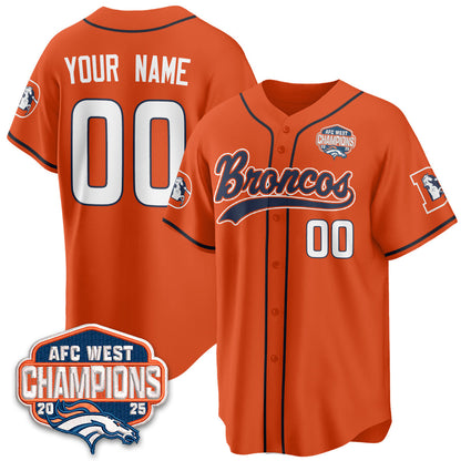 DEN AFC West Division Champions Vapor Limited Baseball Jersey - Stitched