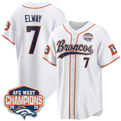 DEN AFC West Division Champions Vapor Limited Baseball Jersey - Stitched