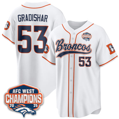 DEN AFC West Division Champions Vapor Limited Baseball Jersey - Stitched