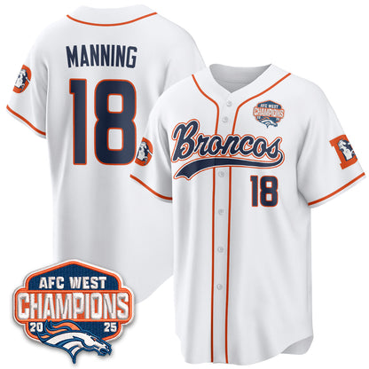 DEN AFC West Division Champions Vapor Limited Baseball Jersey - Stitched