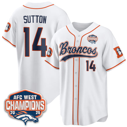 DEN AFC West Division Champions Vapor Limited Baseball Jersey - Stitched